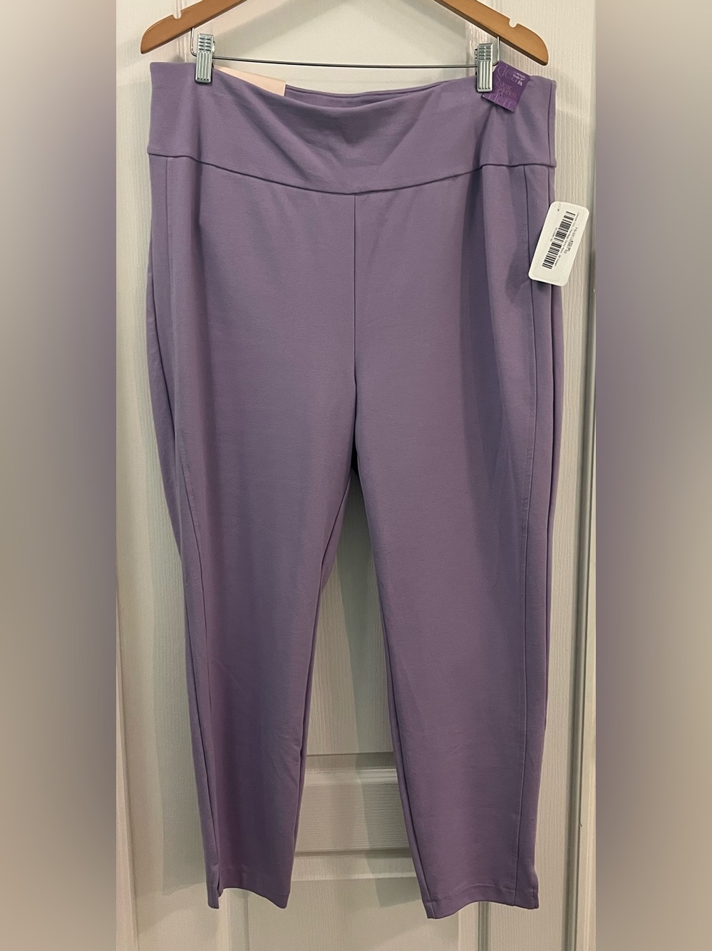 NWT Dear Scarlett It's Magic lavender skinny pants. Womens plus 3X. High Rise